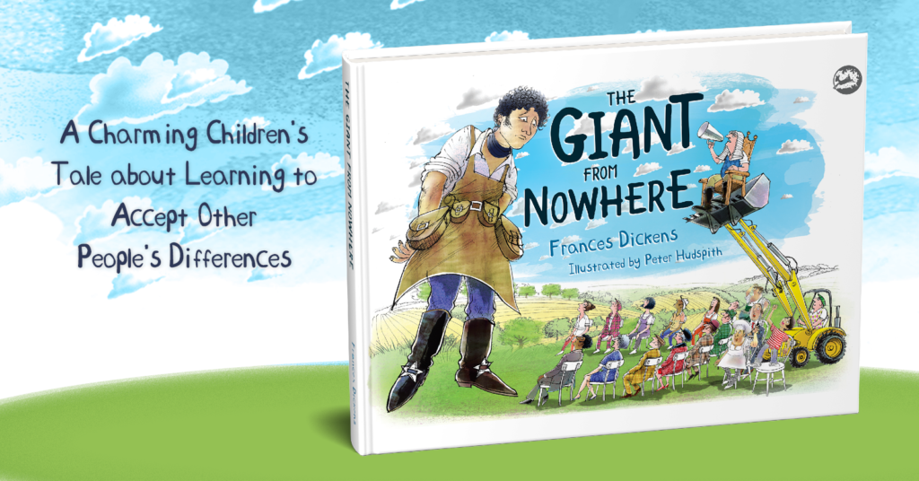 The Giant From Nowhere by Frances Dickens, a charming children's tale about empathy and inclusivity