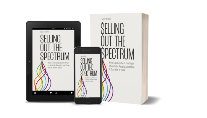 An image of the digital, physical and audio versions of the book Selling Out the Spectrum by Liam O'Dell