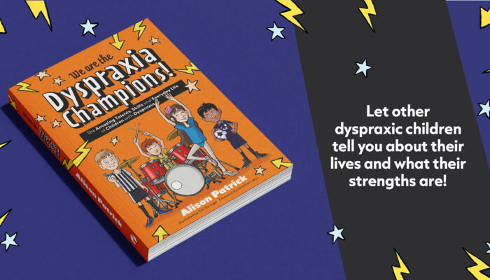 an image with the cover of 'meet the dyspraxia champions'