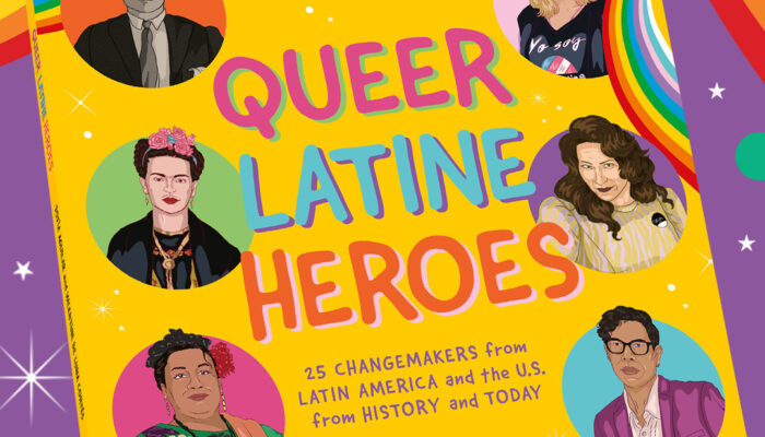 Book cover for Queer Latine Heroes